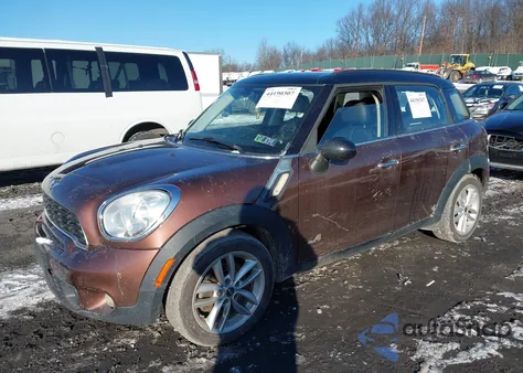 2013 Mini Countryman Cooper S z USA, uszkodzony, nr VIN WMWZC5C52DWP30706